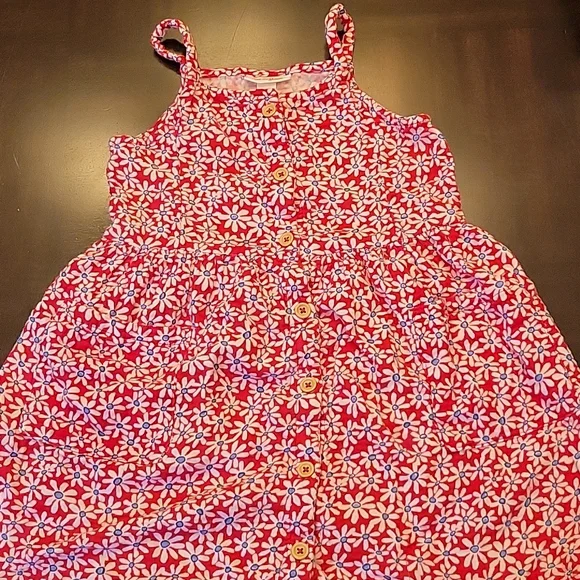 Cat & Jack floral cotton dress size 5T - Picture 1 of 5